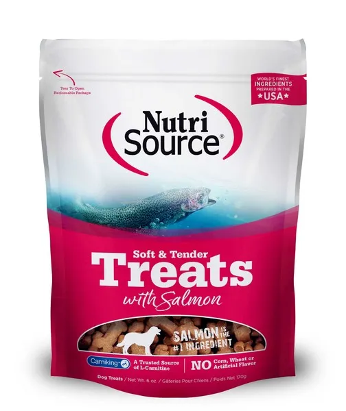 6 oz. Nutrisource Soft Salmon Treats - Treat